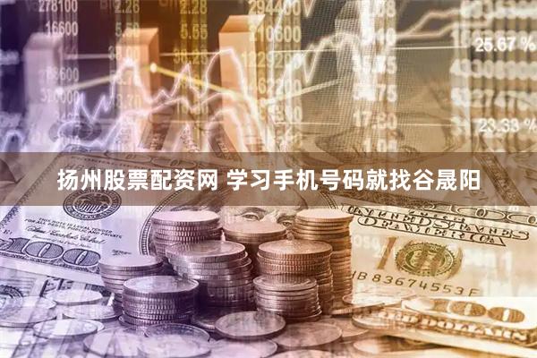 扬州股票配资网 学习手机号码就找谷晟阳
